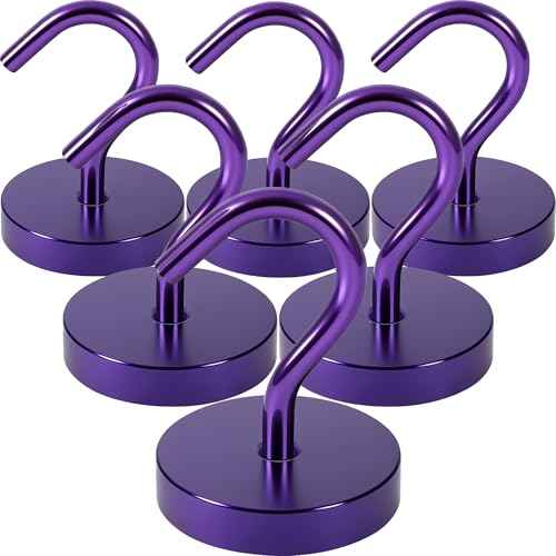 Magnetic Hooks Large Opening (6 Count)