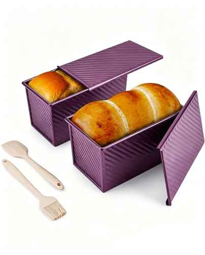 2 Pack 1 LB Pullman Loaf Pan with Lid (2 Count)