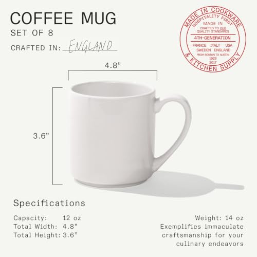 Cookware Coffee Mug Set of 8 (8 Count)