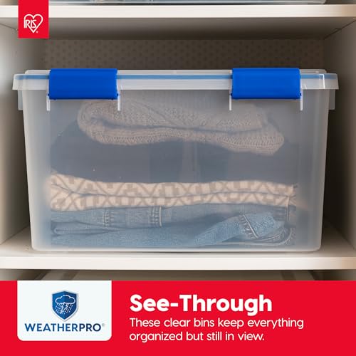 3 Pack 16 Qt Storage Bins with Gasket Lids (3 Count)