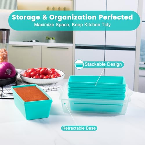 2 Cup Silicone Freezer Molds with Lids (4 Count)