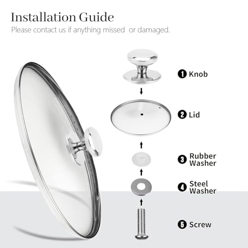 10.25 In Glass Lid for Frying Pan