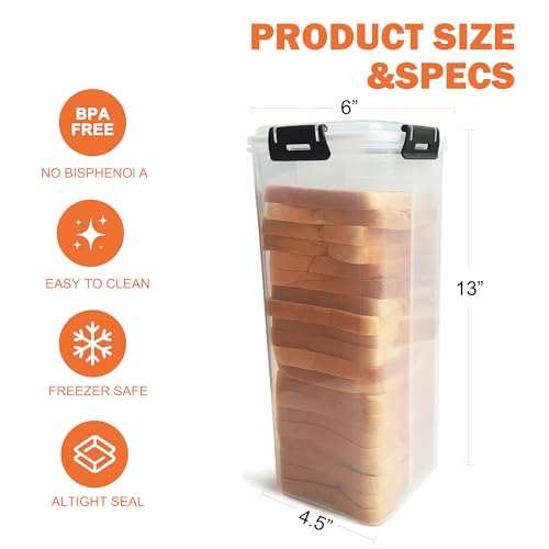 Bread Storage Container with Drawer Tray