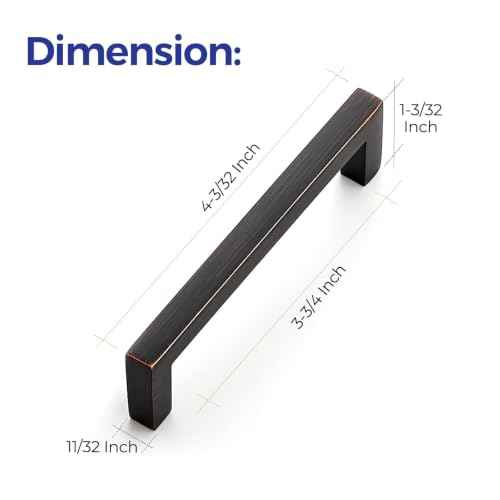 Oil Rubbed Bronze Cabinet Handles Cabinet Pulls 3 (5 Count)