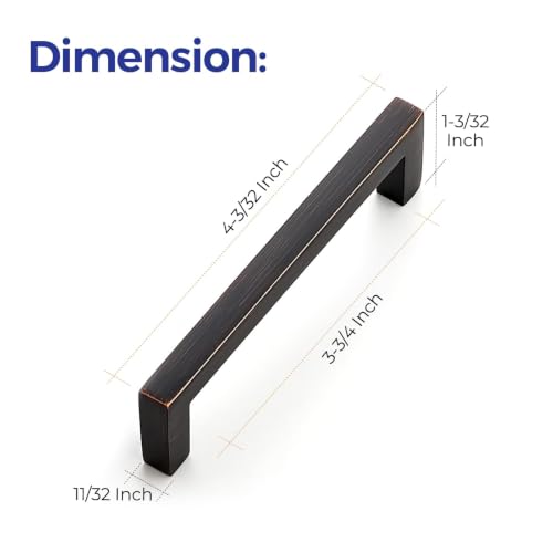 Oil Rubbed Bronze Cabinet Handles Cabinet Pulls 3 (20 Count)