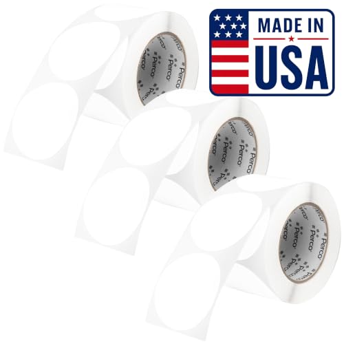 White Perforated Round Circle Dot Sticker 3 (3 Count)