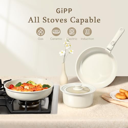 Ceramic Pots and Pans Set Non Stick