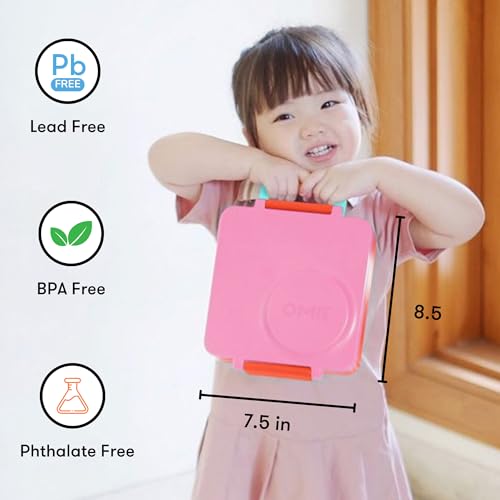 OmieBox Kids Insulated Leakproof Bento Lunch Box with Food Jar