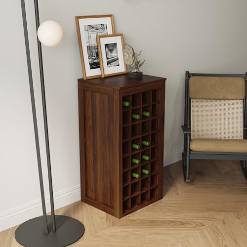 8 Tier Freestanding Wine Rack Wood