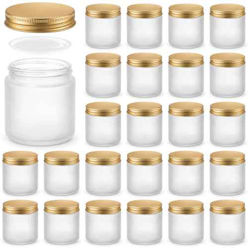 24 Pcs 4oz Glass Jars (24 Count)