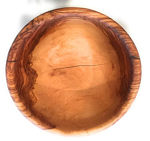 12" Artisan Olive Wood Serving Bowl