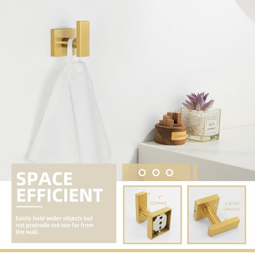 Brushed Dark Gold Towel Hook for Bathroom