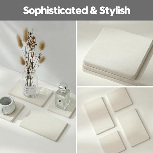 4PCS Bathroom Sink Vanity Trays (4 Count)
