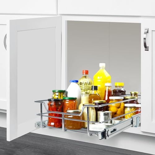 Pull Out Cabinet Organizer 11" W X 17" D