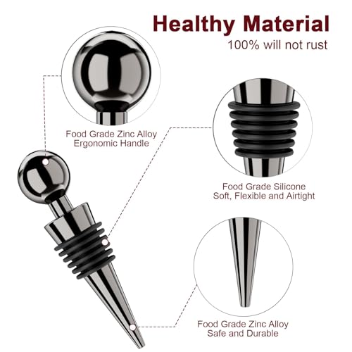 Vacuum Wine Bottle Stoppers 6Pcs (3 Count)