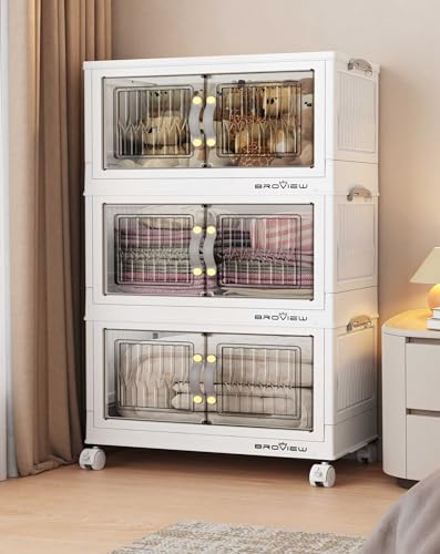 135Qt Stackable Storage Bins with Lid (3 Count)
