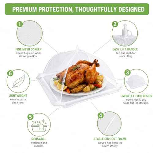 Food Cover 4 Pack Mesh Food Tent