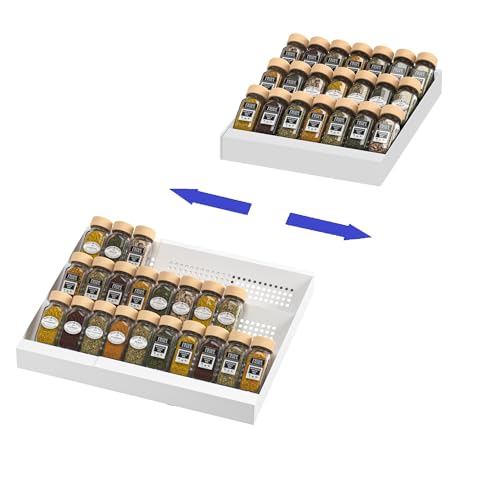 Expandable Metal Spice Drawer Organizer (2 Count)