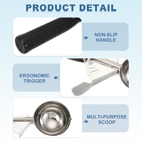 2 Pcs Cookie Scoops Ice Cream Scoop w