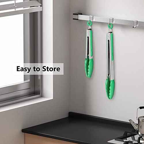 2 Pack Silicone Kitchen Tongs