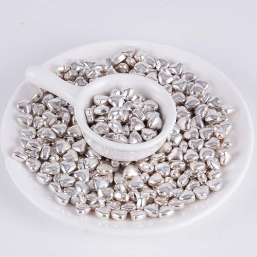 Silver Heart Shapes Sprinkles (4.58 Ounce)