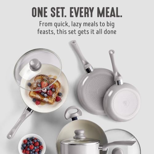 16pc Ceramic Nonstick Pots & Pans Cookware Set
