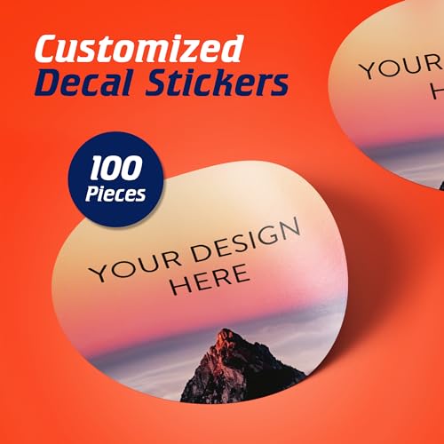 Custom Vinyl Stickers Your Image (100 Count)