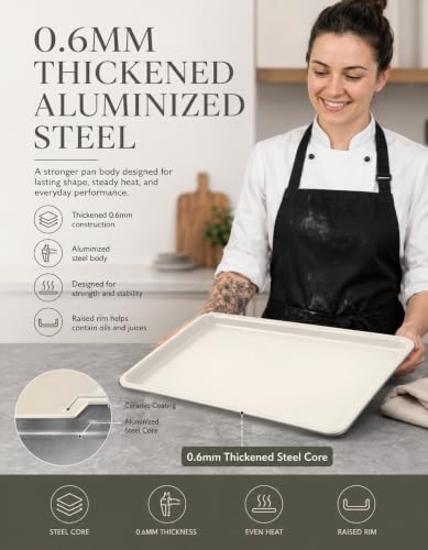 Ceramic Baking Sheet 15" x 10" Quarter Sheet Pan