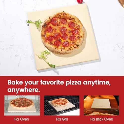 12x12x0.6 Inch Cordierite Pizza Stone