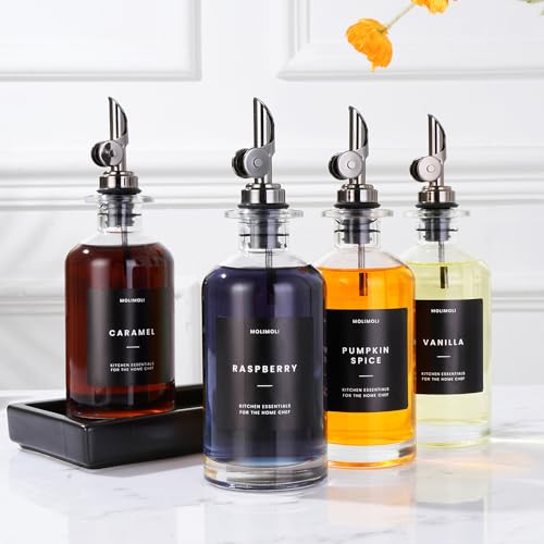Oil and Vinegar Dispenser with Metal Pour Spout (2 Count)