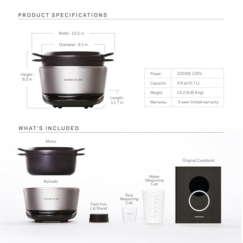 Musui Kamado Cast Iron Induction Cooker