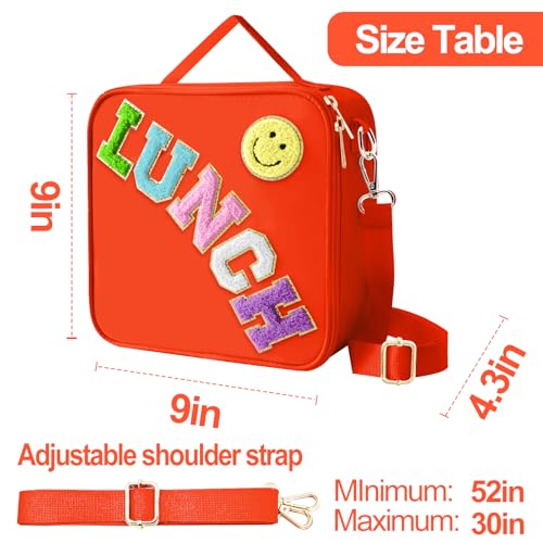 Insulated Lunch Bag With Adjustable Shoulder Strap
