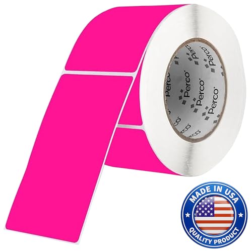 Neon Pink Labels 3x5 Inch 500 Stickers