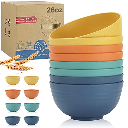 Wheat Straw Bowl Sets (8 Count)