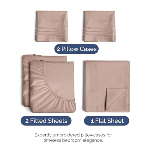 Split King Size 5 Piece Sheet Set
