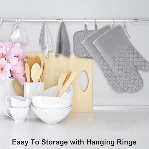 Oven Mitts and Pot Holders 6pcs Set (6 Count)