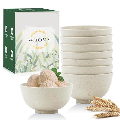 wheat straw dessert bowls 10oz set of 8