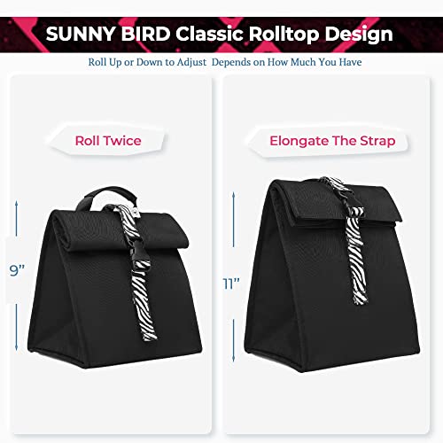 Insulated Lunch Bag Rolltop Lunch Box