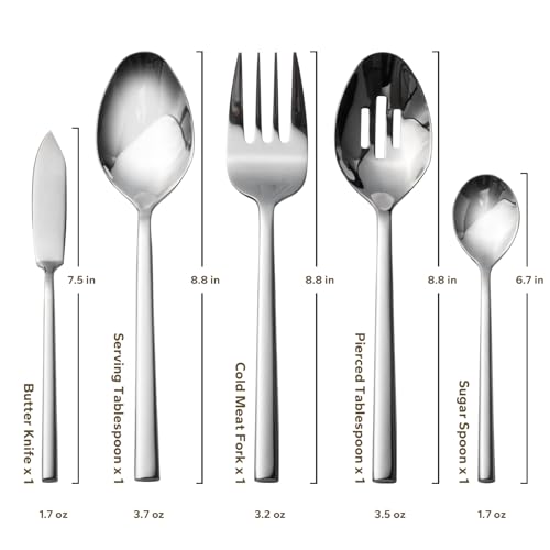 Potter 65 Piece Forged Silverware Set (10 Count)