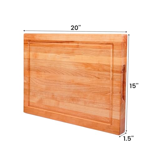 Solid Cherry Wood Cutting Board for Kitchen