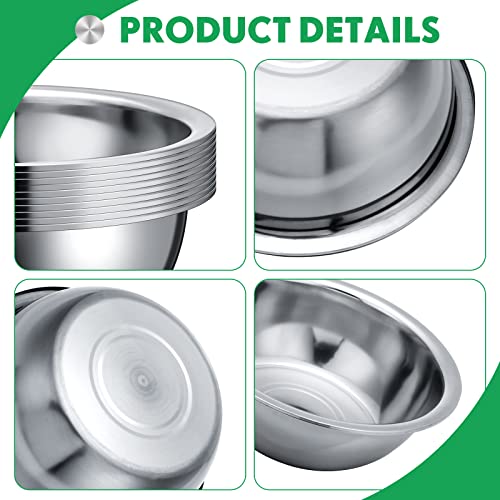 12 Pcs Stainless Steel Mixing Bowls Bulk (12 Count)
