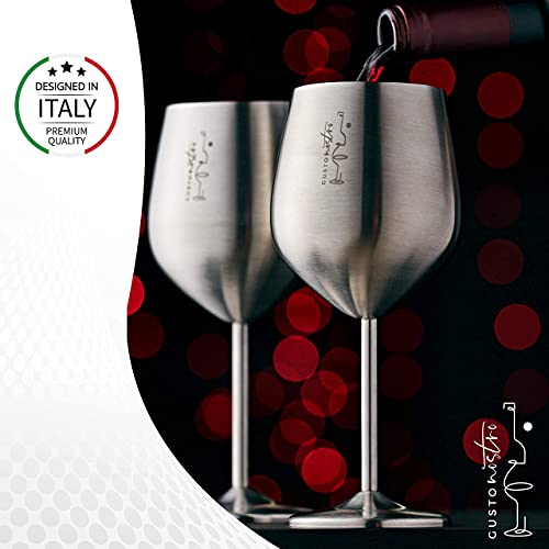 Stainless Steel Wine Glass (2 Count)