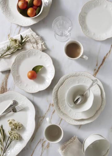 French Perle White Stoneware 16 (16 Count)