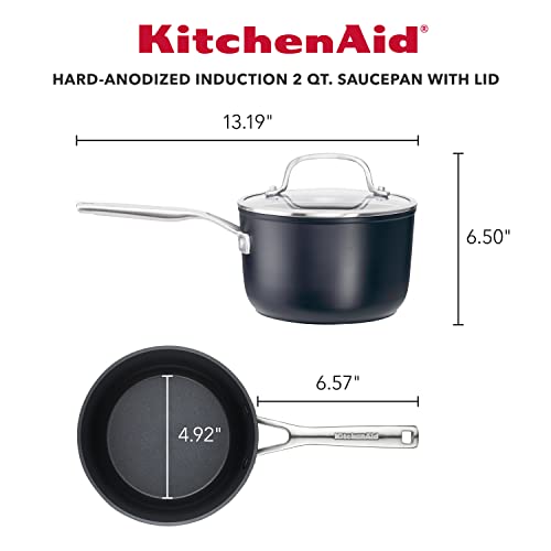 Hard Anodized Induction Sauce Pan with Lid