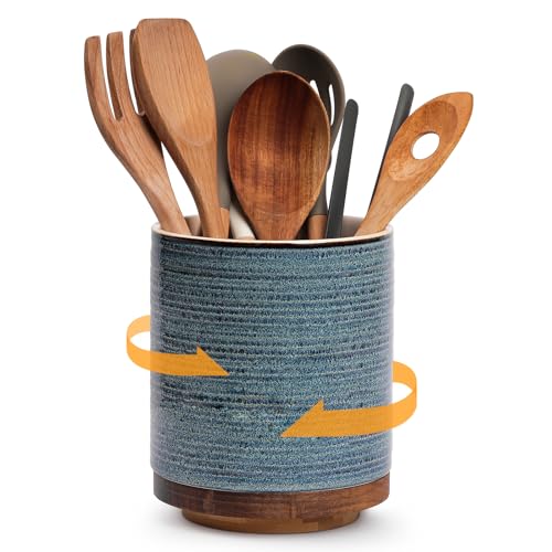 360° Rotating Extra Large Cooking Utensil Holder