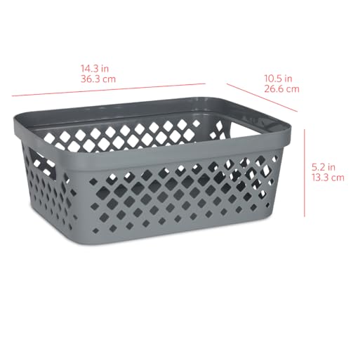 Plastic Storage Basket Set (6 Count)