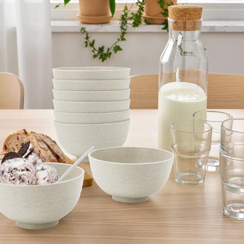wheat straw dessert bowls 10oz set of 8