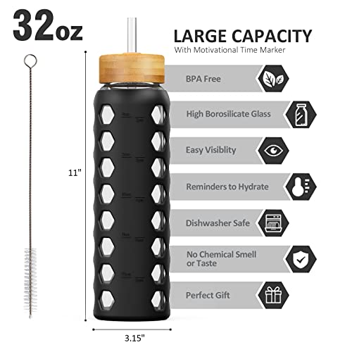 Glass Water Bottle