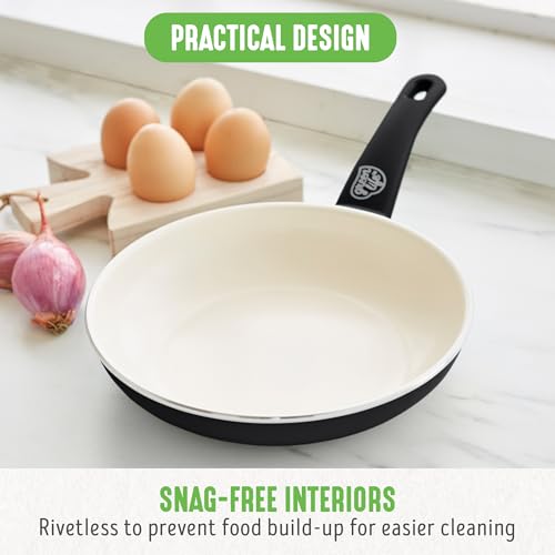 Soft Grip 8” Frypan Skillet and Spatula Breakfast Cookware Set
