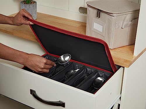 Flatware Storage Box with Removable Trays